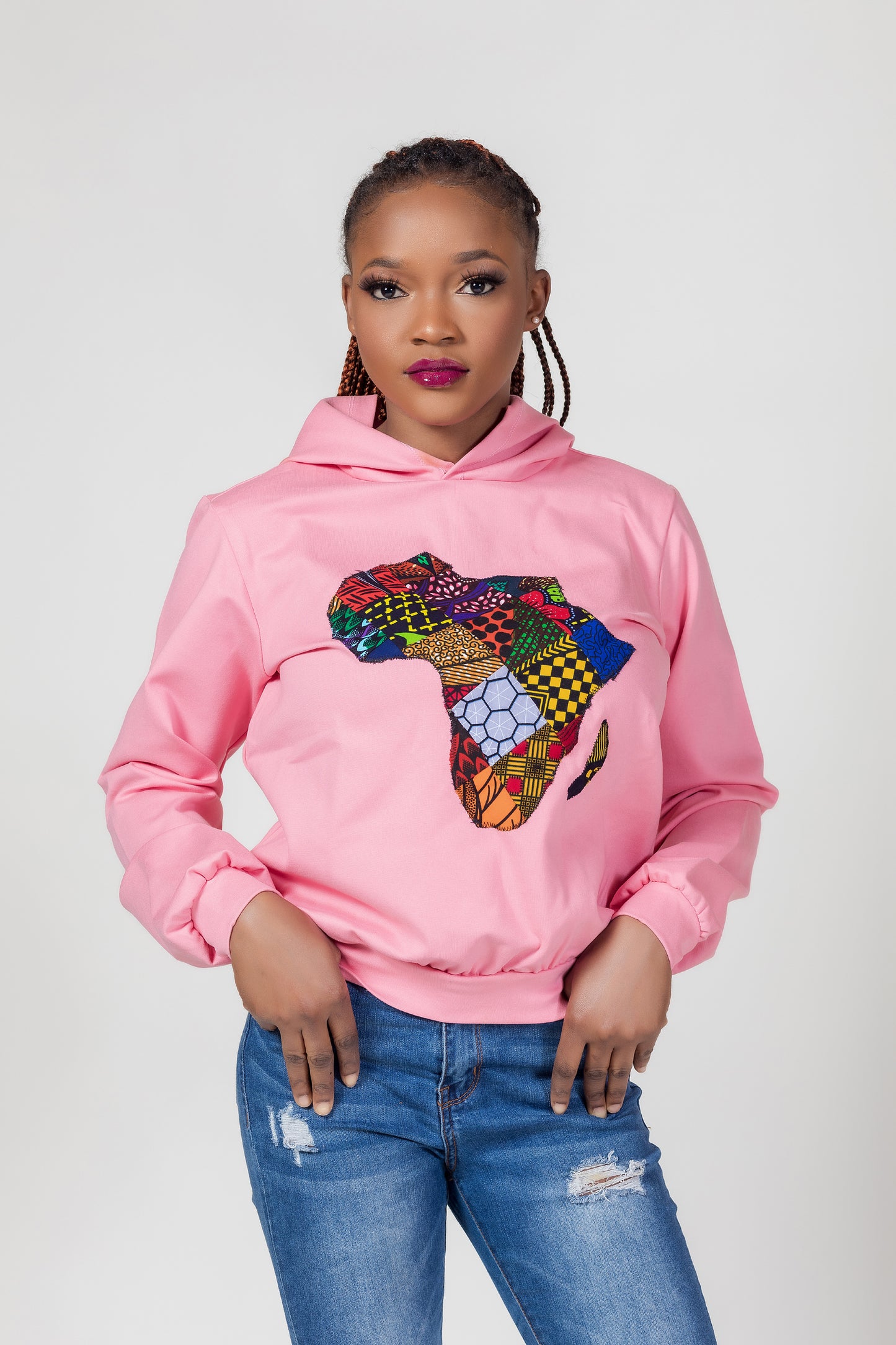 African Map Hoodie Sweatshirt